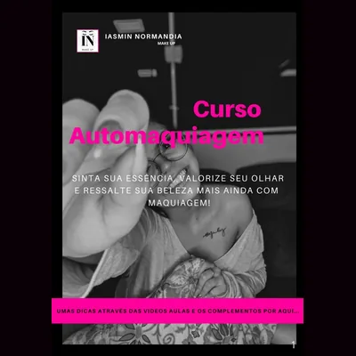 Capa de Curso Automaquiando com Amor