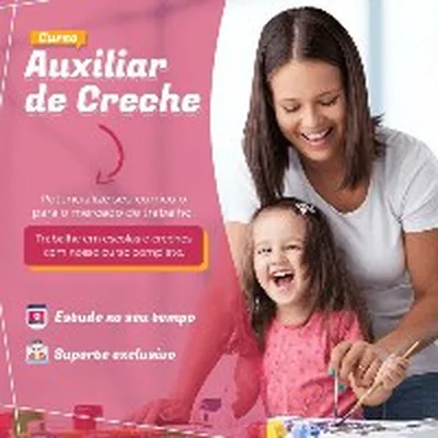 Capa de Curso Auxiliar de Creche