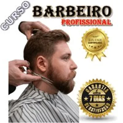 Capa de Barbeiro Profissional com Certificado