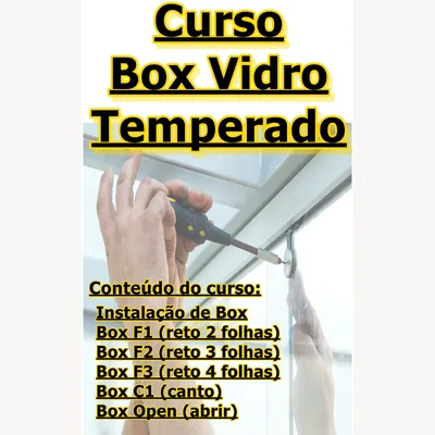 Capa de Curso Box de Vidro Temperado