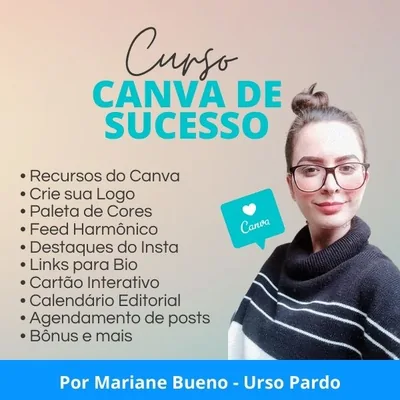 Capa de Curso Canva de Sucesso