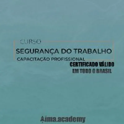 Capa de Curso de Capacitação em Segurança do Trabalho: 120 Horas