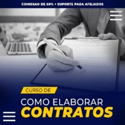 Capa de Curso de Como Elaborar Contratos