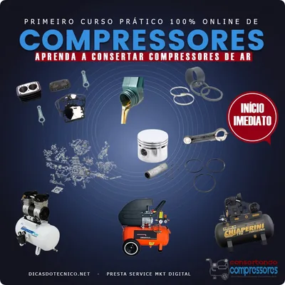 Capa de Curso Consertando Compressores