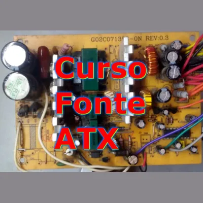 Capa de Curso Conserto de Fonte ATX de Computadores