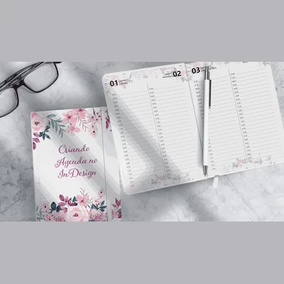 Capa de Curso Criando Agendas no InDesign
