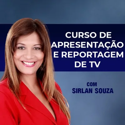 Capa de Curso de Apresentação e Reportagem de TV