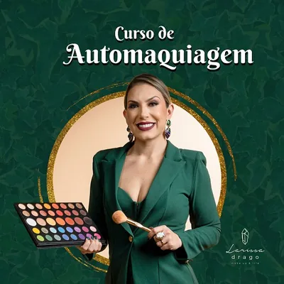 Capa de Curso de Automaquiagem com Larissa Drago