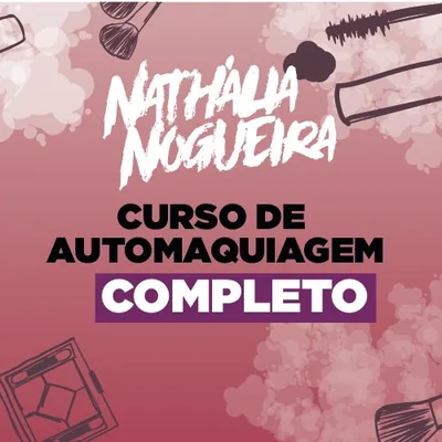 Capa de Curso de Automaquiagem | Nathália Nogueira