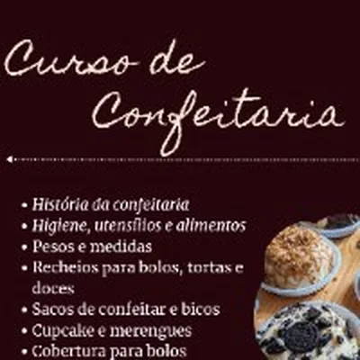 Capa de Curso de Confeitaria