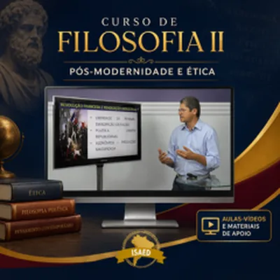 Capa de Curso de Filosofia II: Pós-Modernidade e Ética