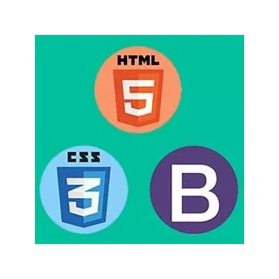 Capa de Curso de HTML, CSS e Bootstrap