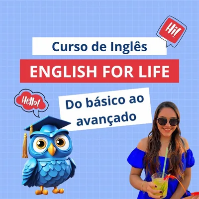 Capa de Curso de Inglês: English for Life