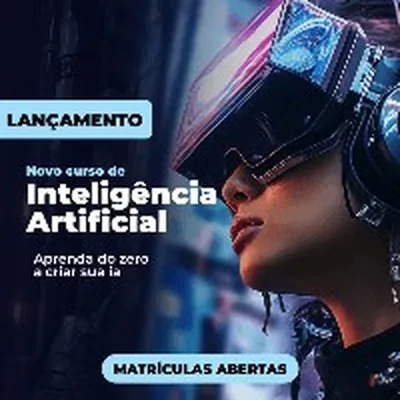Capa de Curso de Inteligência Artificial com Python