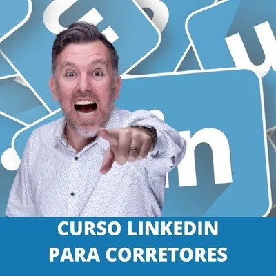 Capa de Curso de LinkedIn para Corretores de Imóveis