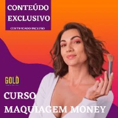 Capa de Curso de Maquiagem Escola Gold