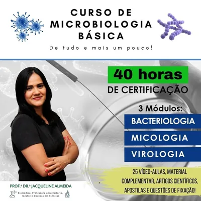 Capa de Curso de Microbiologia Básica