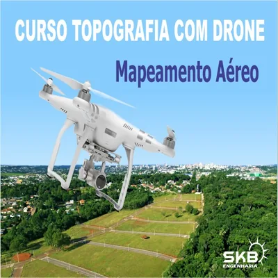 Capa de Curso de Topografia com Drones