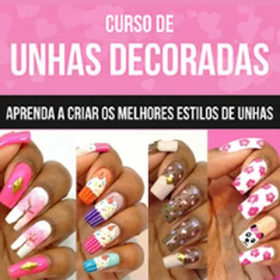 Capa de Curso de Unhas Decoradas + Bônus