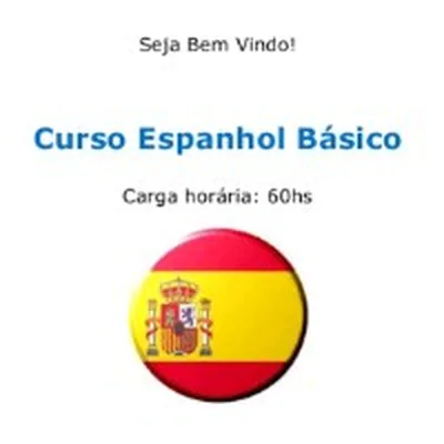 Capa de Curso de Espanhol Básico 60h + Técnicas de Aprendizado