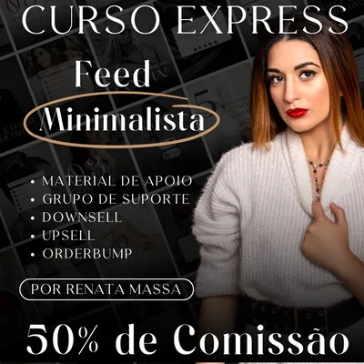 Capa de Curso Express: Feed Minimalista