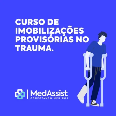 Capa de Curso de Imobilizações Provisórias no Trauma