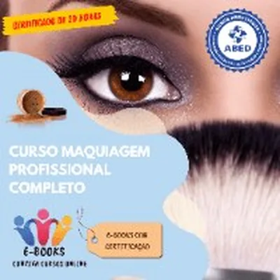 Capa de Curso de Maquiagem Profissional com certificado