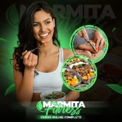 Capa de Curso Marmita Fit: marmitas saudáveis