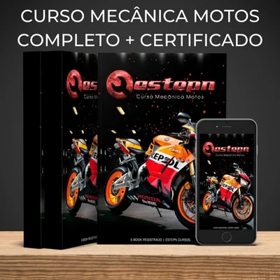 Capa de Curso Mecânica de Motos Completo