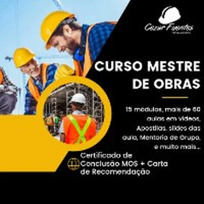 Capa de Curso Mestre de Obras de Sucesso