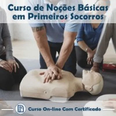 Capa de Curso de Noções Básicas em Primeiros Socorros