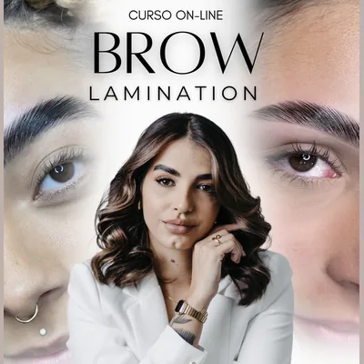 Capa de Curso Online de Brow Lamination