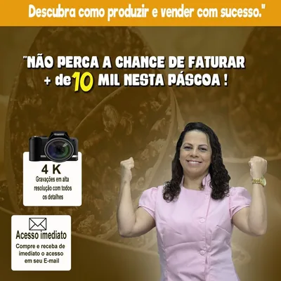 Capa de Curso Online de Páscoa com Paris Cake Designer