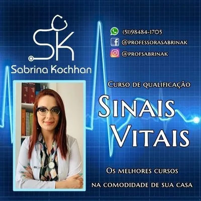 Capa de Curso 100% Online de Qualificação em Sinais Vitais