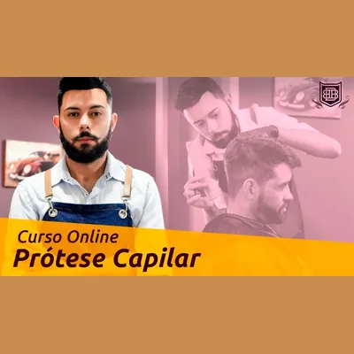 Capa de Curso de Prótese Capilar: do Zero ao Profissional