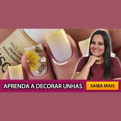 Capa de Curso Unhas Decoradas com Faby Cardoso