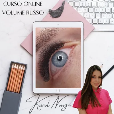 Capa de Curso de Volume Russo Profissional Avançado