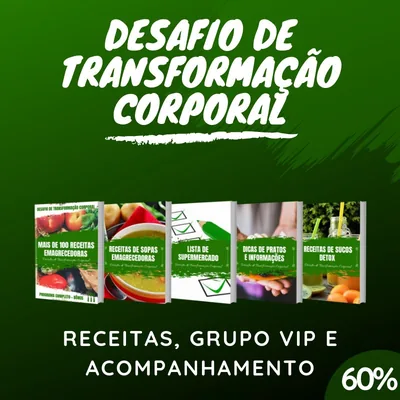 Capa de Desafio de Transformação Corporal