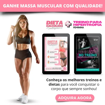 Capa de Dieta Calculada 3.0 e Treino para Hipertrofia Feminina