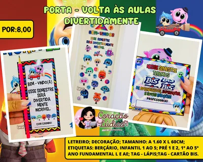 Capa de Divertidamente: Painel de Volta às Aulas