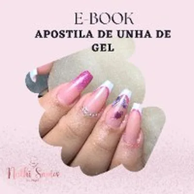 Capa de Apostila de Unha em Gel na Tips e Fibra de Vidro