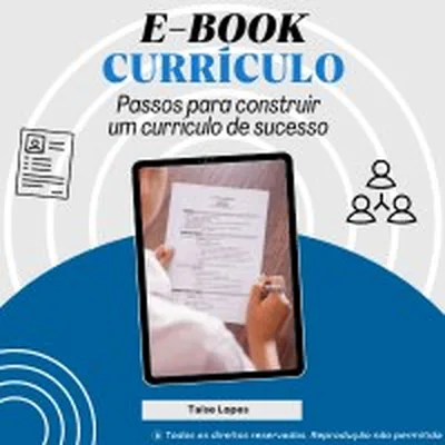 Capa de Ebook Currículo: Passos para Construir um Currículo de Sucesso