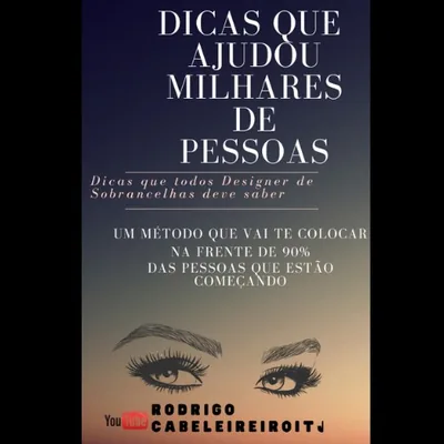 Capa de Ebook Designer de Sobrancelha com Super Dicas