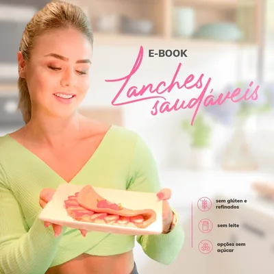 Capa de E-book Lanches Saudáveis
