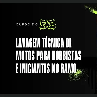 Capa de Ebook Lavagem de Motos da Fab Estética Duas Rodas