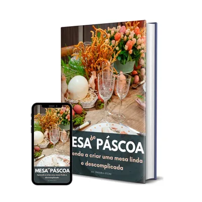 Capa de Ebook Mesa Posta de Páscoa