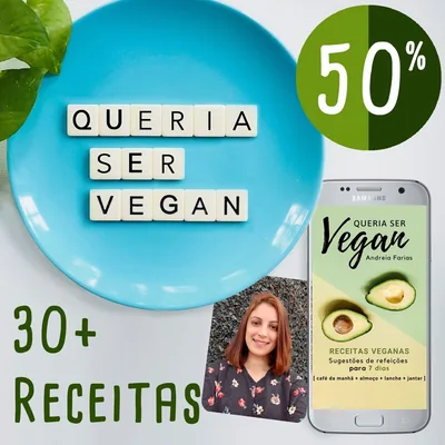 Capa de Receitas Veganas Fáceis e Baratas: Queria Ser Vegan