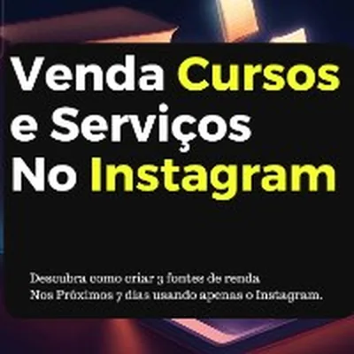 Capa de E-book: Venda Cursos e Serviços no Instagram