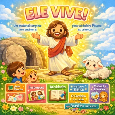 Capa de Ele Vive! A Verdadeira Páscoa para as Crianças