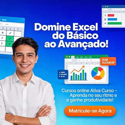 Capa de Excel Básico e Avançado + Power BI
